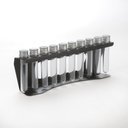 Ver imagem 2 de Suporte Porta Temperos Ervas De Balcão 10 Tubetes Aço Preto