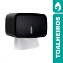 Ver imagem 2 de Dispenser Porta Papel Toalha Interfolhas Preto Invoq Compacto