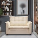 Ver imagem 5 de Sofá 2 Lugares Pequeno Confortável 1,40m Marrocos Bellamado:bege