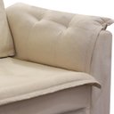 Ver imagem 3 de Sofá 2 Lugares Pequeno Confortável 1,40m Marrocos Bellamado:bege