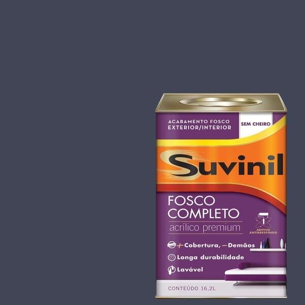 Tinta Acrílica Fosca Suvinil Meia-noite 18lts - 1
