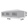 Tenda Montável Gazebo Barraca Praia Piscina Chácara 3x9m 6 Paredes Removíveis 2 Portas com Fecho e K - 5