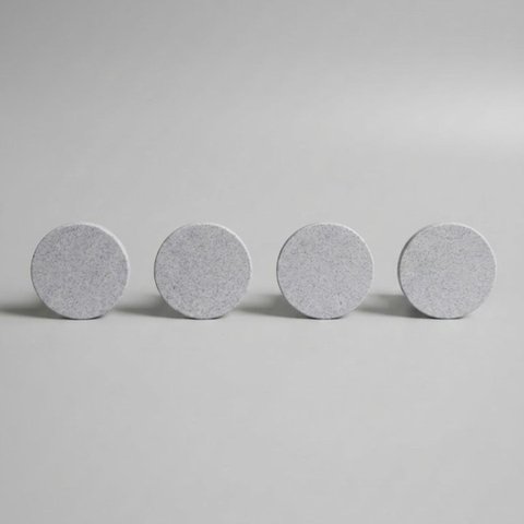 Kit 4 Ganchos Cabideiros Modernos Estilo Mármore 5cm com Fixação Invisível