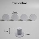 Ver imagem 2 de Kit 4 Ganchos Cabideiros Modernos Estilo Mármore 5cm com Fixação Invisível