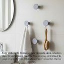 Ver imagem 4 de Kit 4 Ganchos Cabideiros Modernos Estilo Mármore 5cm com Fixação Invisível