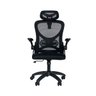 Cadeira de Escritório Ergonômica Giratória Office Presidente Columbus com Tela Mesh Preta / Cinza - 4