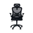 Ver imagem 6 de Cadeira de Escritório Ergonômica Giratória Office Presidente Columbus com Tela Mesh Preta / Cinza
