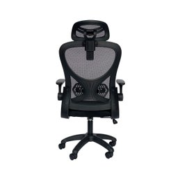 Cadeira de Escritório Ergonômica Giratória Office Presidente Columbus com Tela Mesh Preta / Cinza - 5