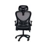 Cadeira de Escritório Ergonômica Giratória Office Presidente Columbus com Tela Mesh Preta / Cinza - 6