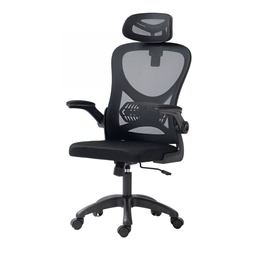 Cadeira de Escritório Ergonômica Giratória Office Presidente Columbus com Tela Mesh Preta / Cinza - 1