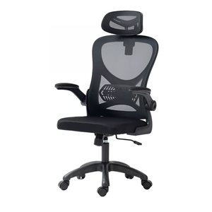 Cadeira de Escritório Ergonômica Giratória Office Presidente Columbus com Tela Mesh Preta / Cinza