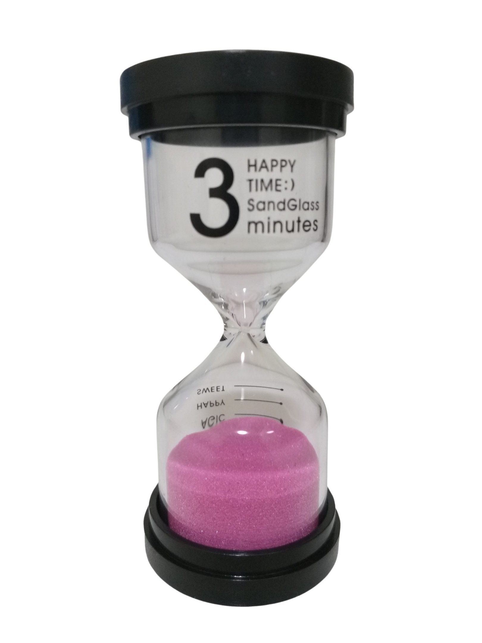 Mini Ampulheta Rosa 3 Minutos - 1
