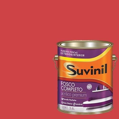 Tinta Esmalte Bril. Base Água Suvinil Fogo 3,2 L - Loja Online SA