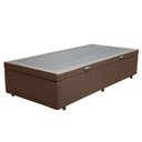 Ver imagem 4 de Cama Box Solteirão Marrom com Baú Sintético 96x203x40 Empório Mathias