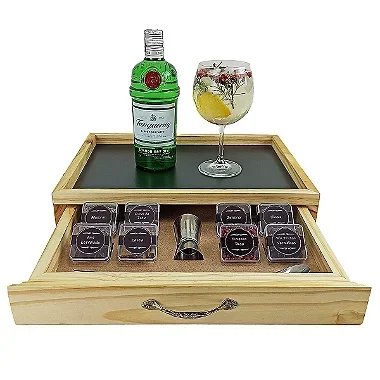 Kit especiarias gin completo com colher dosador amadeirada - 3