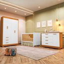 Ver mais imagens de Jogo de Quarto para Bebe Zaki e Katatau Branco com Savana - Moveisaqui