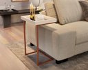 Ver imagem 2 de Mesa Lateral Multiuso para Salas Quarto e Ambientes Pequenos:off Bronze
