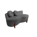 Ver imagem 2 de Namoradeira Sofá Feijão Lounge Orgânica Suede Cinza