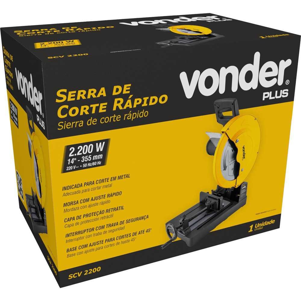 Serra de Corte Rápido 14" SCV2200 220V VONDER PLUS SCV 2200 - 2