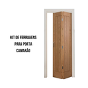 Ver imagem 3 de Kit Ferragens p/ Porta Camarão Com Dobradiça - 80 cm Bronze - Alfer