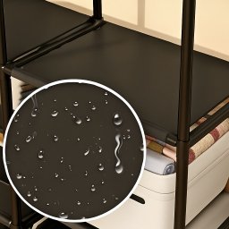 Closet Aberto 3 Colunas com Sapateira Preto Organizador Guarda Roupas Funcional para Quarto - 4