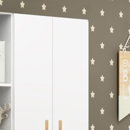 Guarda Roupa Ditália 3 Portas 3 Gavetas BB-322 Branco - 7