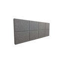 Ver imagem 1 de Cabeceira Estofada Casal 8 Blocos Não É Segredo Linho Cinza Claro 140x60
