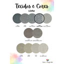 Ver imagem 3 de Cabeceira Estofada Casal 8 Blocos Não É Segredo Linho Cinza Claro 140x60