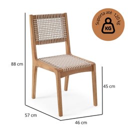 Conjunto 2 Cadeiras 88cm X 57cm Sintra - 3