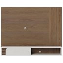Ver imagem 3 de Painel Ripado para TV até 55 Polegadas Suspenso 1 Porta Jurerê Amêndoa/Off White Matte