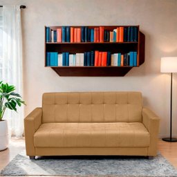Sofá para Sala de Estar Moderno Confortável Veneza Suede - 2