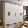 Guarda Roupa Colibri Cinamomo Off White 6 Portas 6 Gavetas D’doro - 2