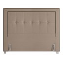 Ver imagem 2 de Cabeceira Cama Box Casal 140cm Paolla P02 Sintético Bege