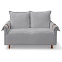 Ver imagem 3 de Sofá Living de 2 Lugares 145cm Moderno Texas Sala Recepção:Cinza Claro