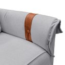 Ver imagem 6 de Sofá Living de 2 Lugares 145cm Moderno Texas Sala Recepção:Cinza Claro