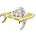 Ver imagem 1 de Cama Suspensa Gato Pet Felino Janela Caminha Luxo Vista Panoramica Anti Estresse Visao 360 Sala Quar