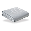 Ver imagem 1 de Lona Blackout Cinza/Prata 5x5 Impermeável 300 Micras Cobertura Festa Camping Garagem