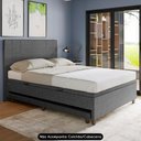 Ver imagem 3 de Bicama Casal Box com Baú 138x188cm Samy S05 Linho Preto - Mpozenato