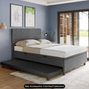 Ver imagem 5 de Bicama Casal Box com Baú 138x188cm Samy S05 Linho Preto - Mpozenato