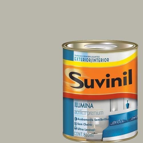 Tinta Acrilica Semi Brilho Premium Suvinil Cinza Urbano 900ml. - 1