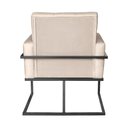 Ver imagem 4 de Poltrona Cadeira Decorativa Resistente com Base de Ferro para Escritório