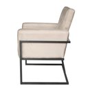 Ver imagem 3 de Poltrona Cadeira Decorativa Resistente com Base de Ferro para Escritório