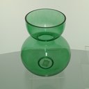 Ver imagem 5 de Vaso Decorativo de Vidro Verde 27x22x22cm Enfeite Sala Mesa Estante Aparador