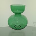 Ver imagem 6 de Vaso Decorativo de Vidro Verde 27x22x22cm Enfeite Sala Mesa Estante Aparador