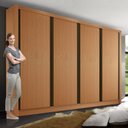 Ver imagem 2 de Guarda Roupa Casal 4 Portas 4 Gavetas Milano Minastex
