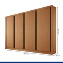 Ver imagem 4 de Guarda Roupa Casal 4 Portas 4 Gavetas Milano Minastex