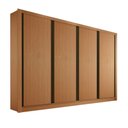 Ver imagem 1 de Guarda Roupa Casal 4 Portas 4 Gavetas Milano Minastex