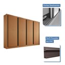 Ver imagem 3 de Guarda Roupa Casal 4 Portas 4 Gavetas Milano Minastex