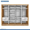 Ver imagem 5 de Guarda Roupa Casal 4 Portas 4 Gavetas Milano Minastex