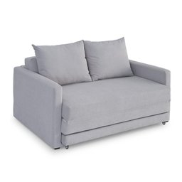 Sofa Cama Casal 147cm Trento Cinza Estofama - 1